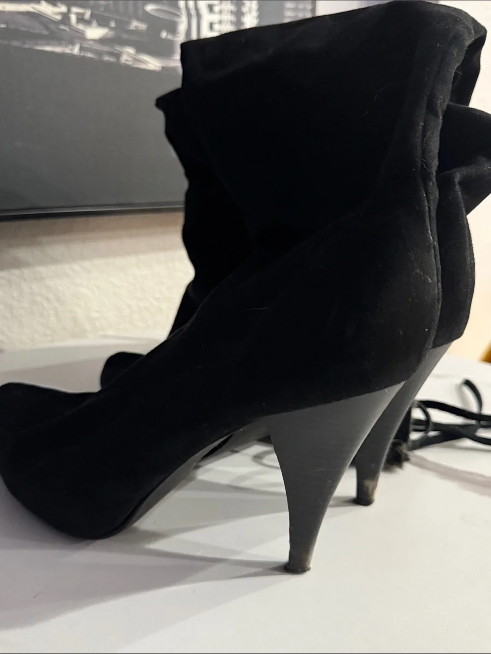 Black Over-the-Knee Stiletto Boots